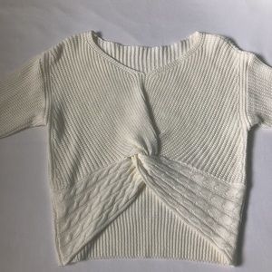 Cream Cropped Sweater